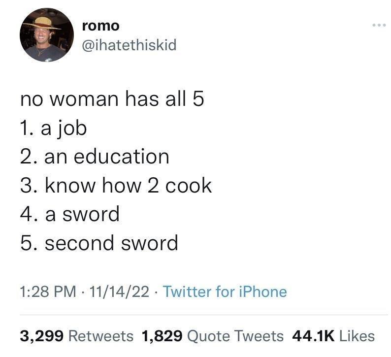 no lady has all 5