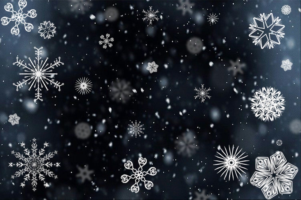 snowflakes, snow, snowfall