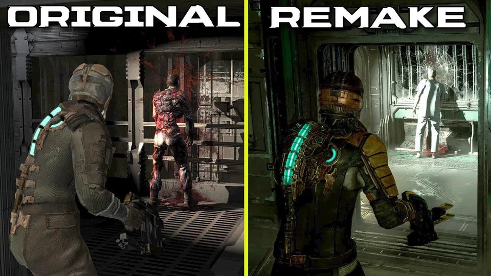 DeadSpace Remake vs Normal – graphics comparability