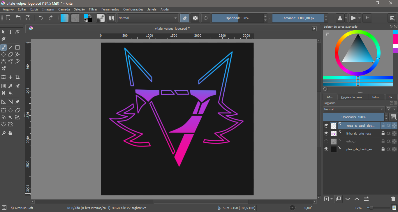 My Furry Paintings Logo! My Telegram and Twitter: @vitalevulpes