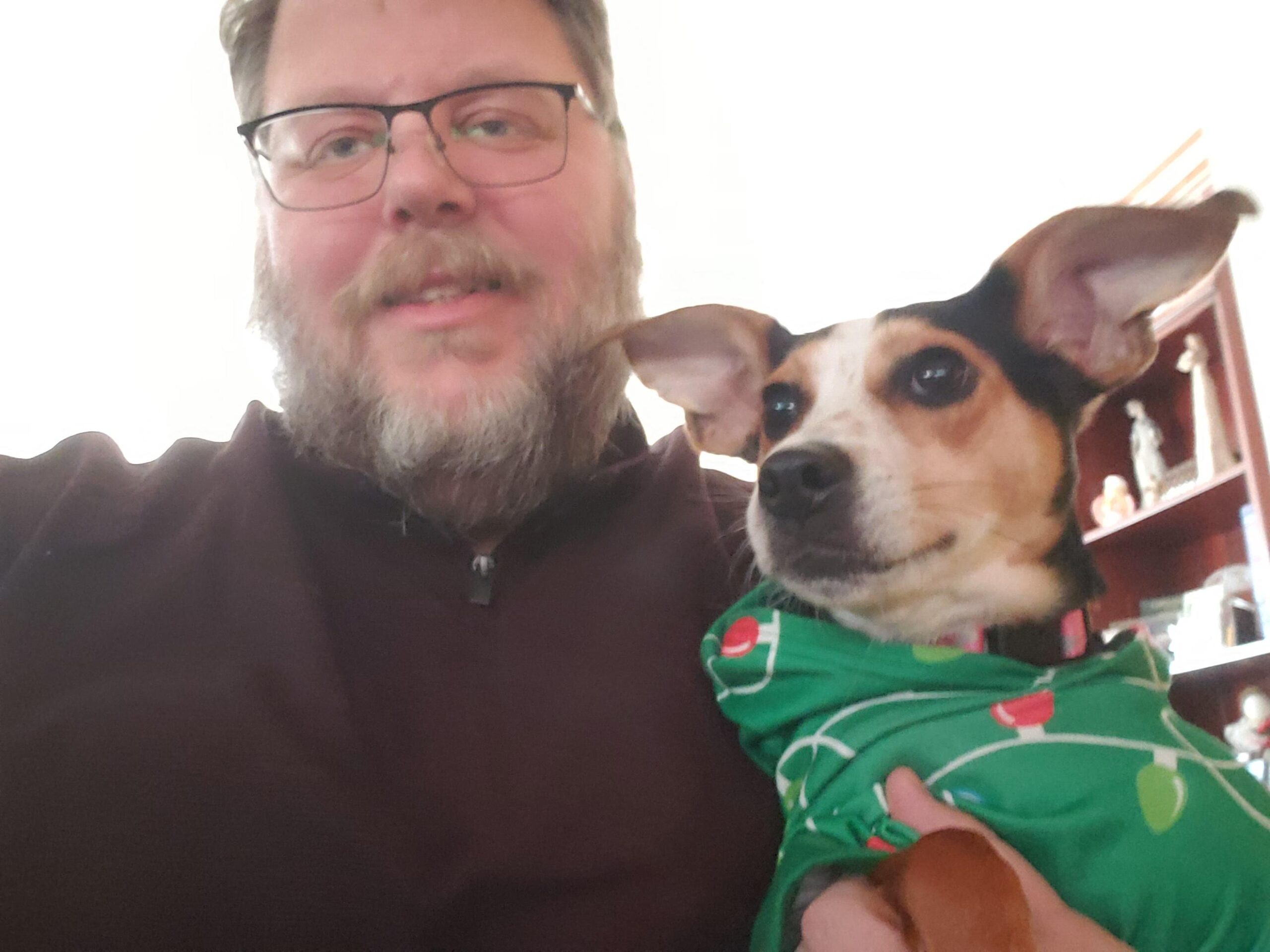 Merry Christmas from Dobby Dog and I to you.