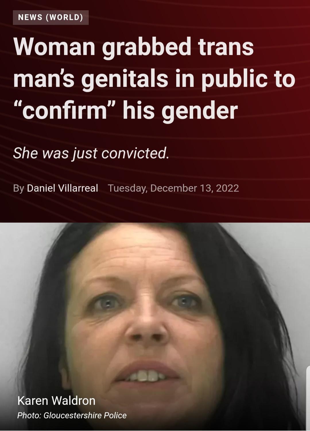 Lady grabbed trans man’s genitals in public to “confirm” his gender