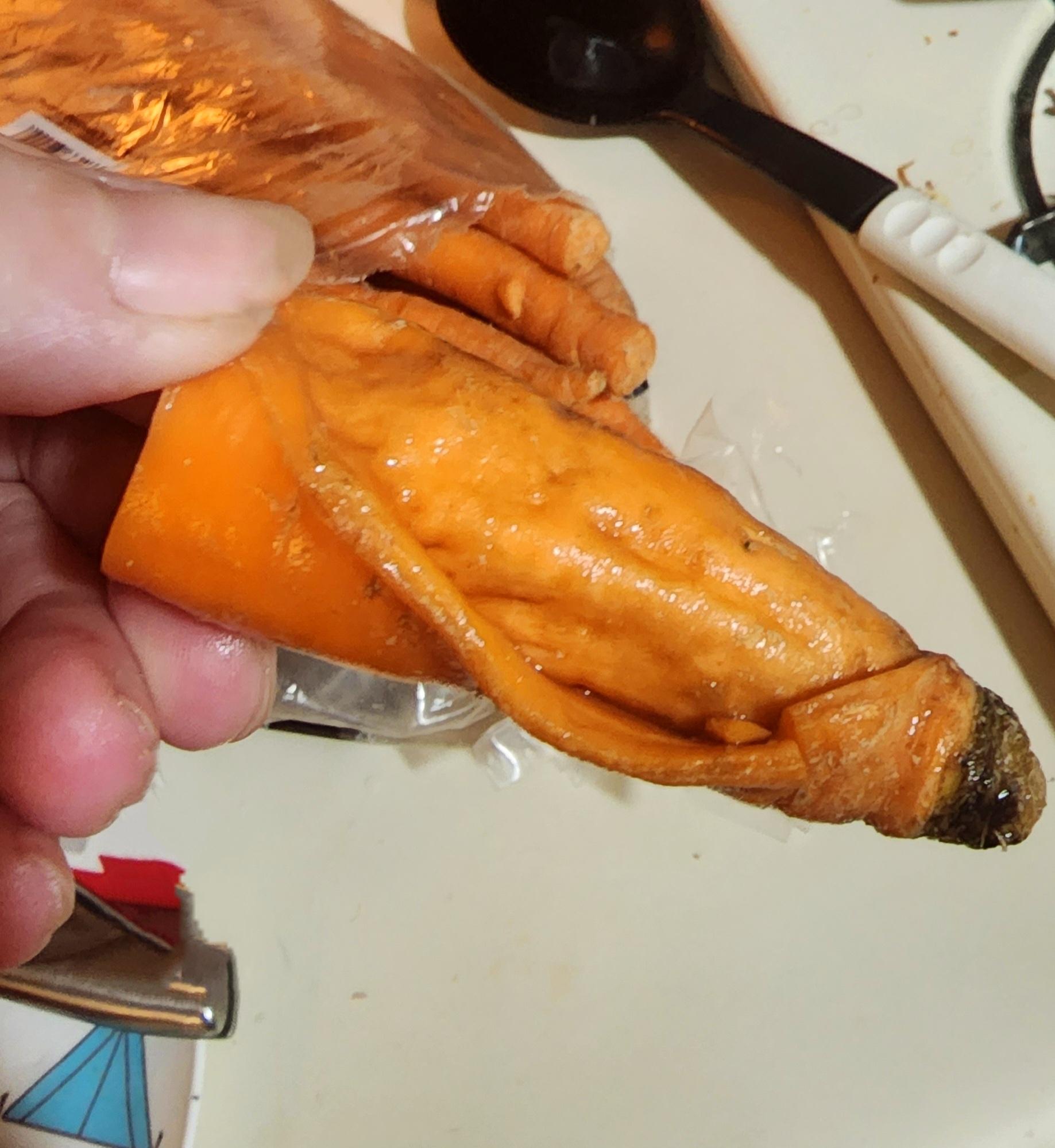 I did no longer know carrots come uncircumcised now….?
