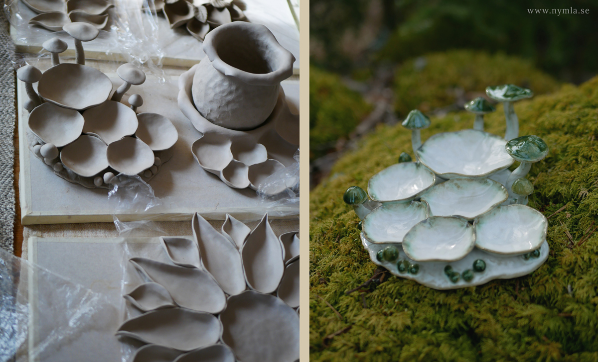 Ceramic Shrooms – Earlier than and After