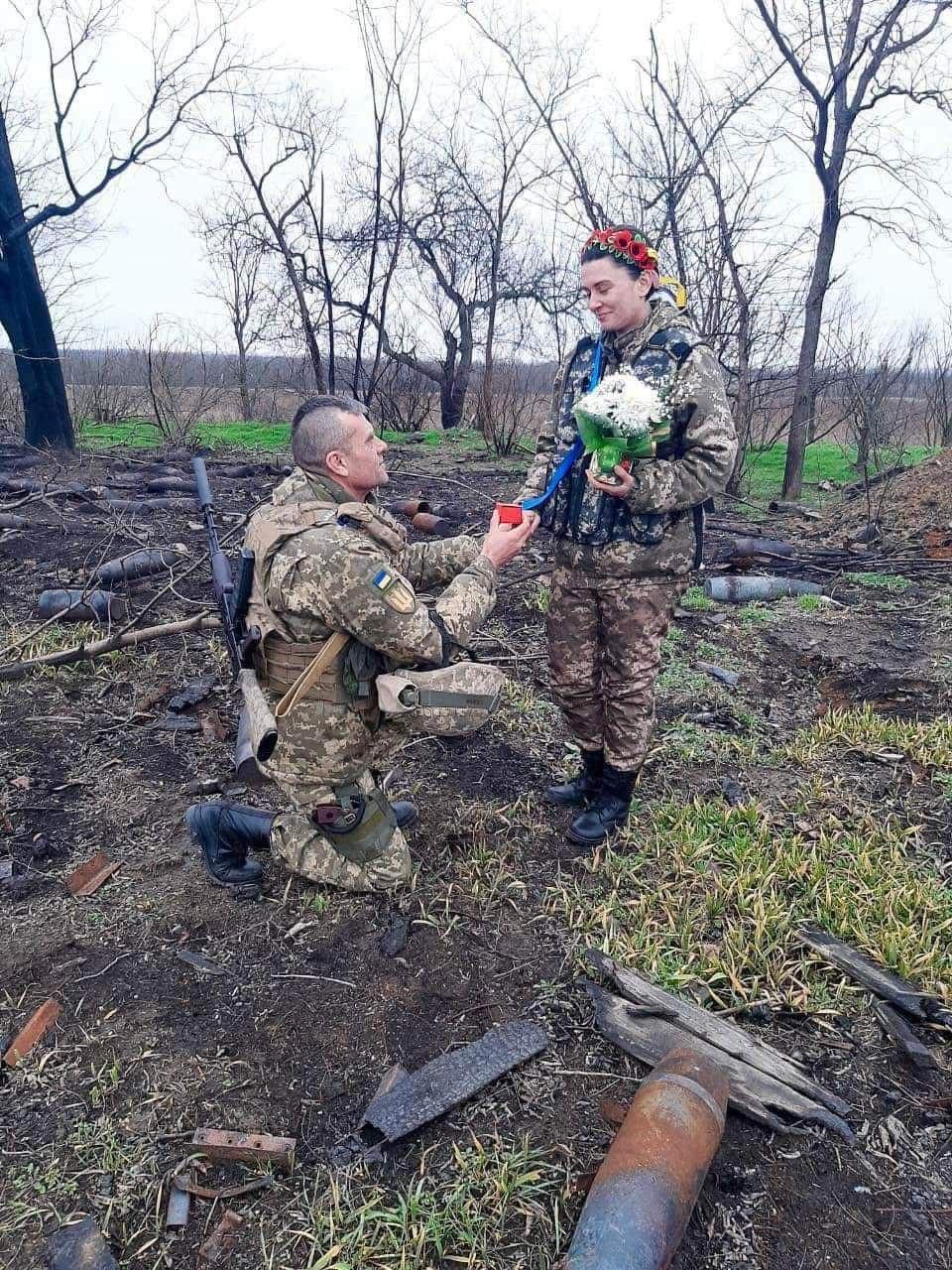 Ukrainian defender proposed to his female friend correct on the speak