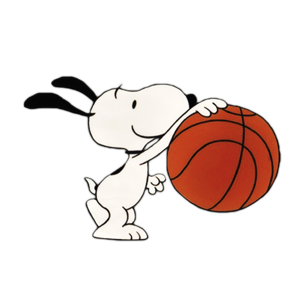 Snoopy basketball dribble PNG