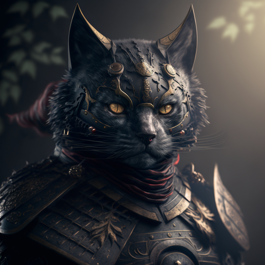 Dusky Cat Samurai by @rnatosousa
