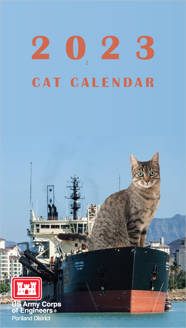 2023 Cat Calendar – US Military Corps of Engineers Portland District