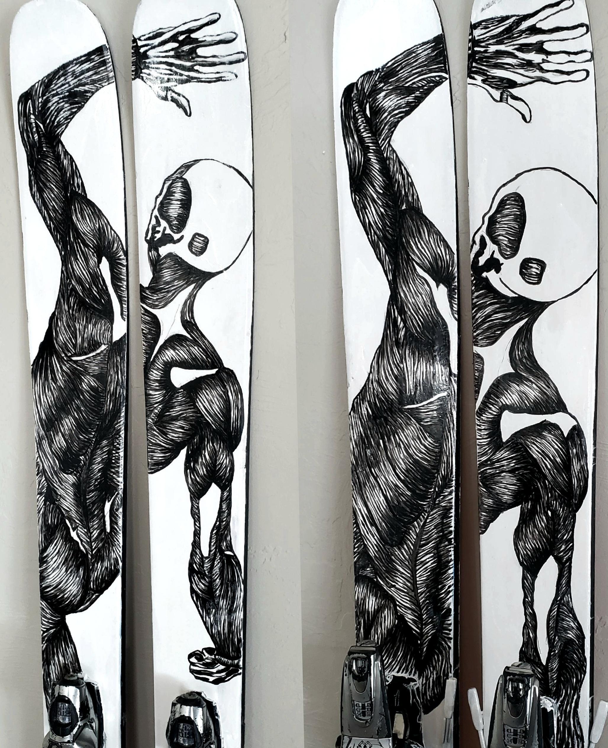 Ėcorché Painted skis