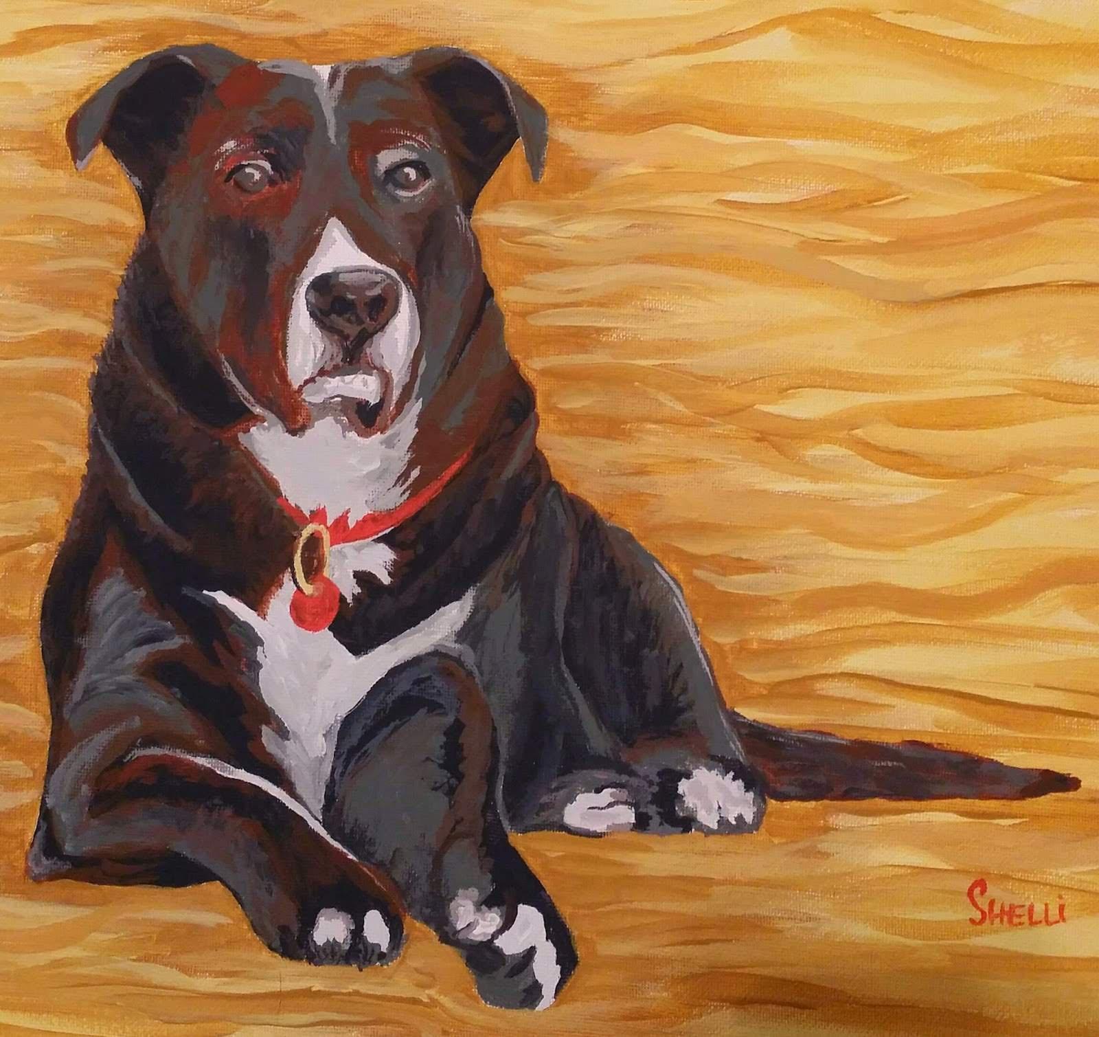I painted this one amongst my buddy’s doggo about 5 years ago. I in actuality have even handed painting professionally but I want extra apply. Or now no longer it’s honest enough to share in some unspecified time in the future of art work trot although!