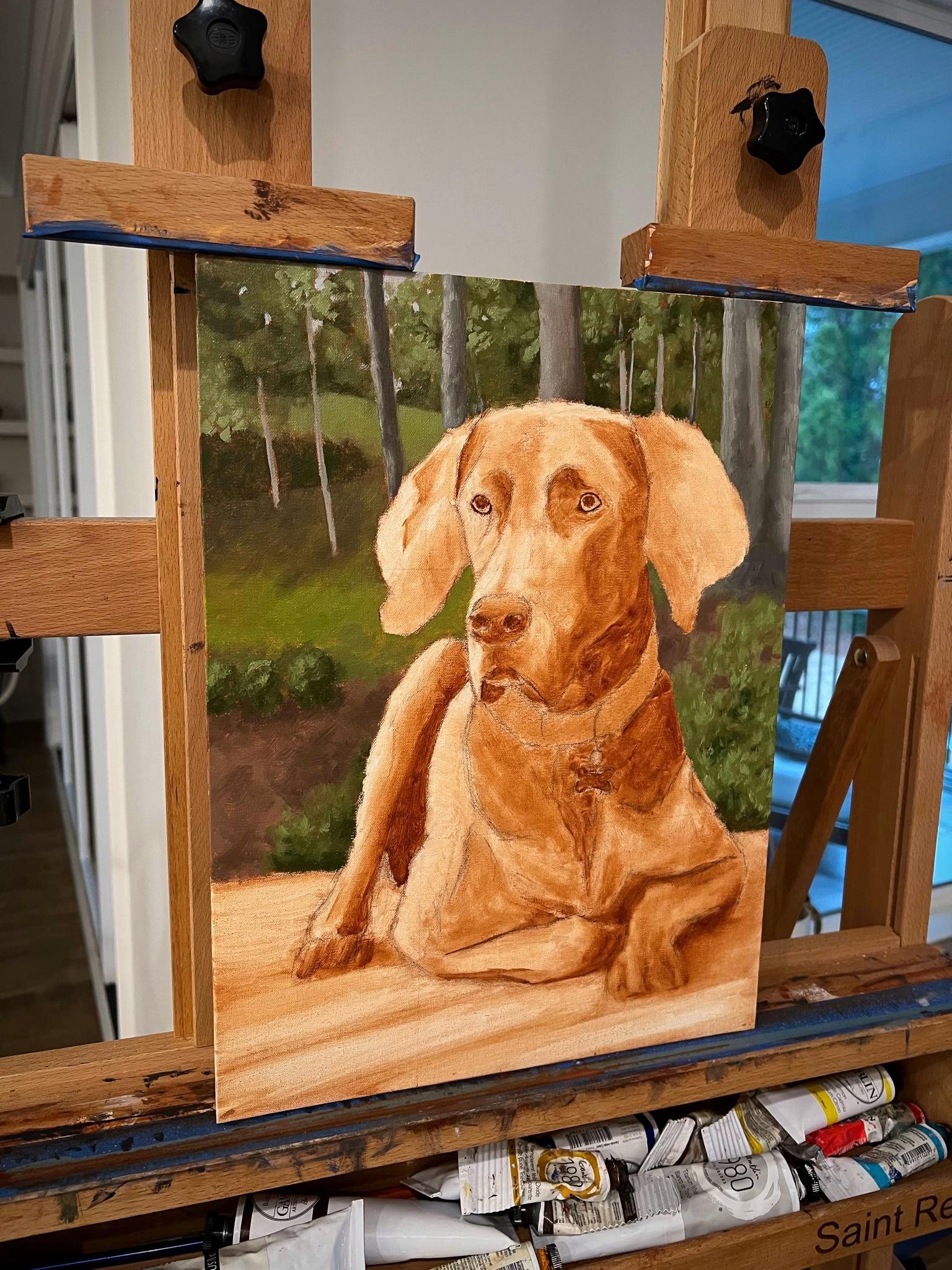 Canines portrait work in progress