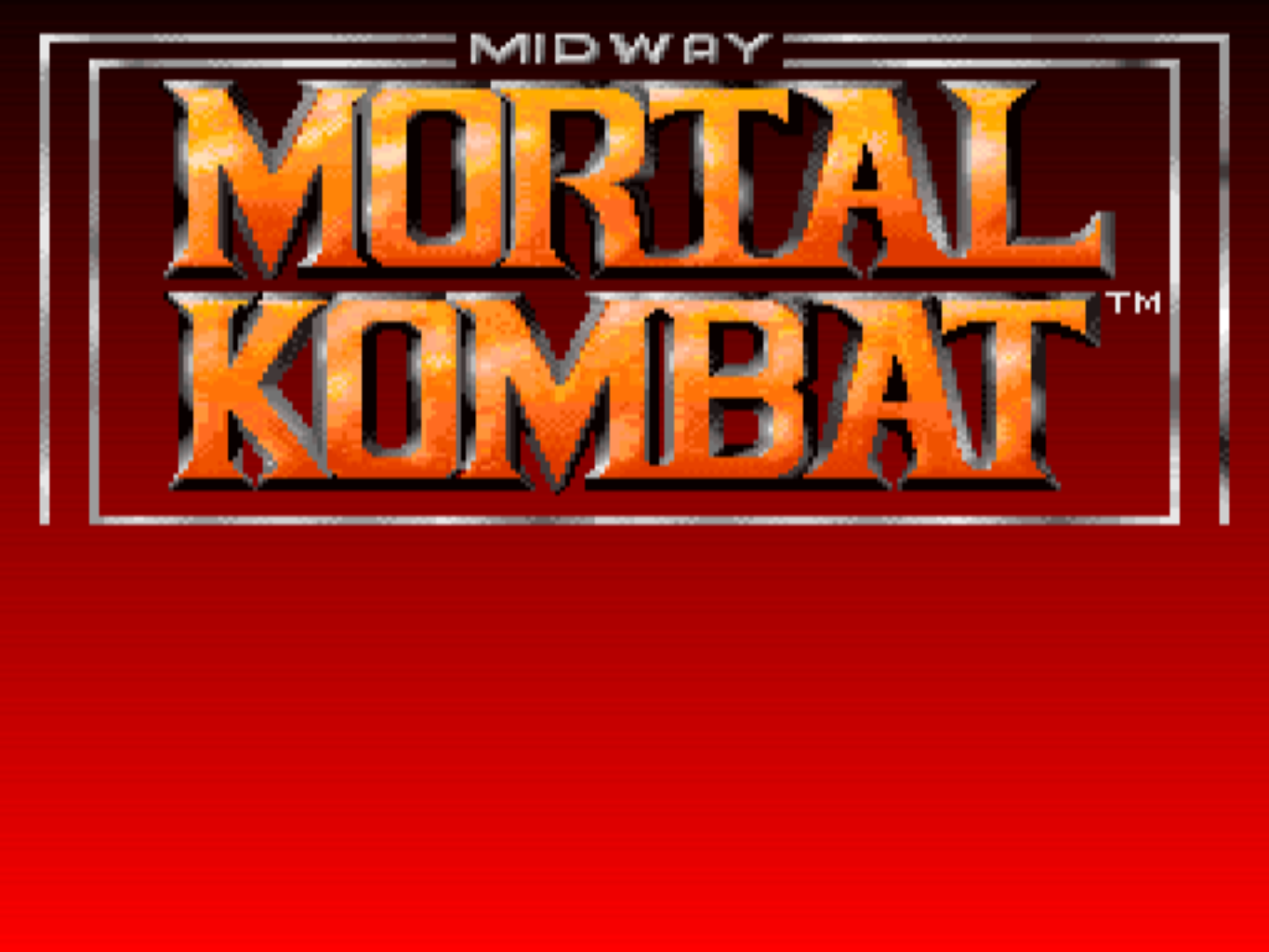 Mortal Kombat: Competitors Model (Enormous Nintendo) Title Display camouflage