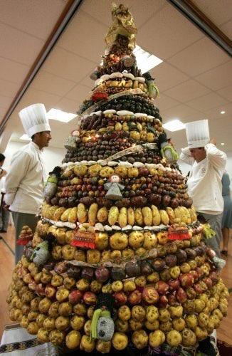 My form of Christmas tree, potato biodiversity tree!