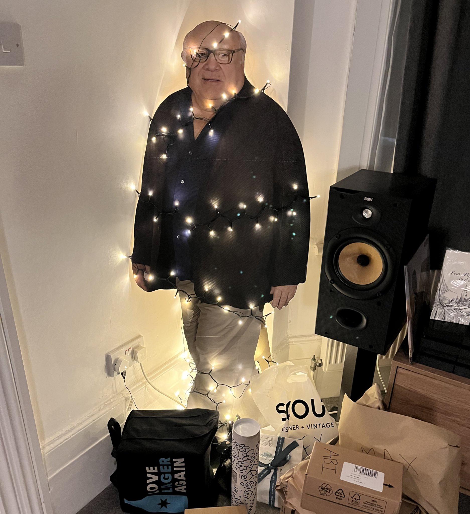We don’t bear a christmas tree so we spend danny devito.