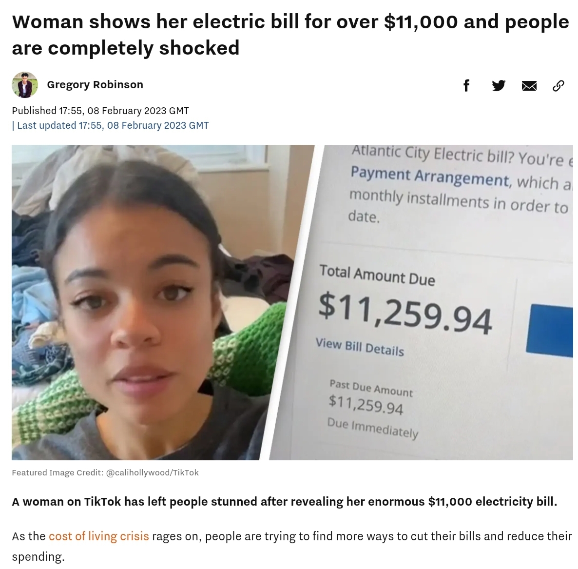Lady exhibits her electrical invoice for over $11,000 and folks are fully apprehensive