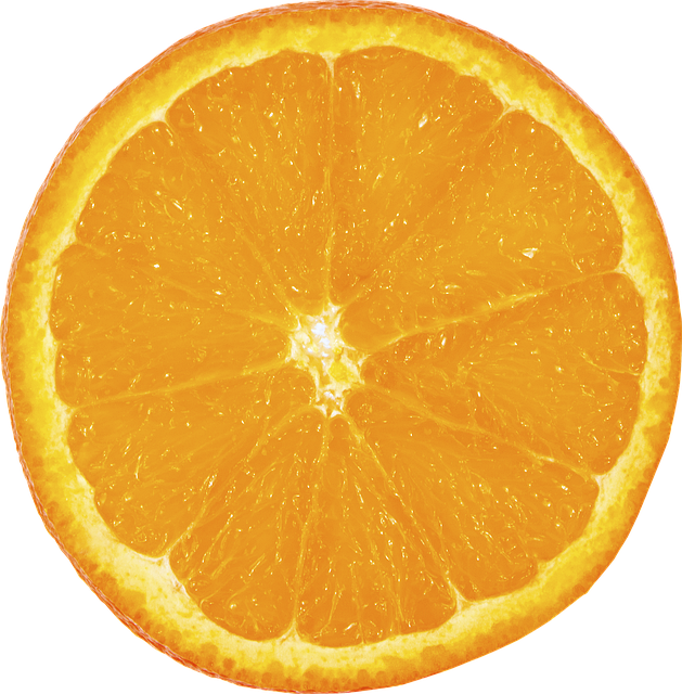 fruit, orange, slice