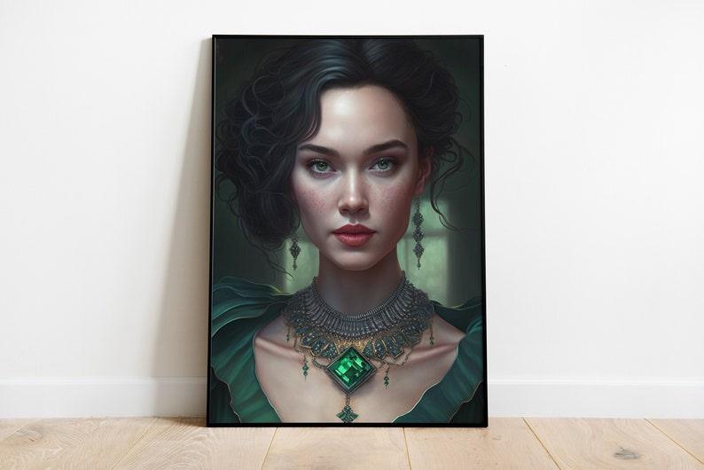 Engaging and Fresh AI-Generated Lady Portrait Digital Art Print, Dwelling Decor and Wall Art, Exquisite and Understand-Catching Fragment