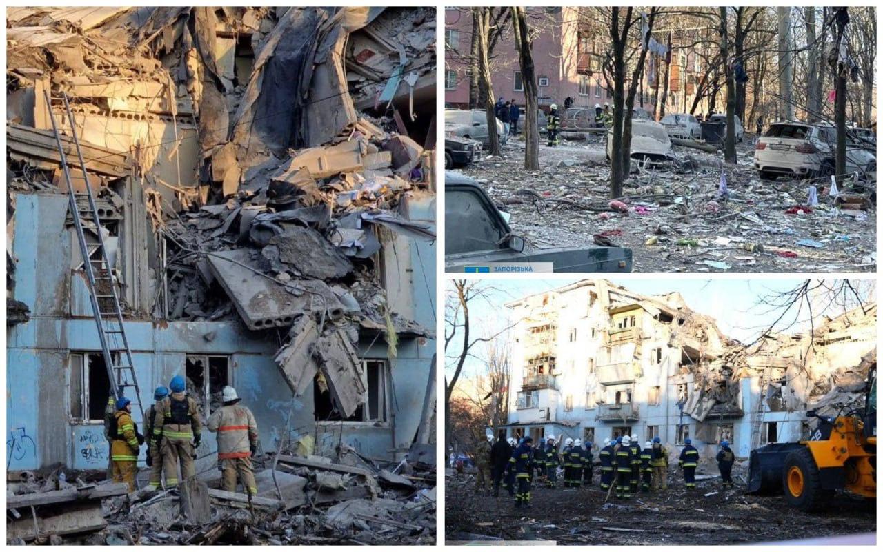 The prosecutor’s space of labor of the Zaporizhzhia space reports the death of four of us from a rocket strike by Rashists on a five-story building