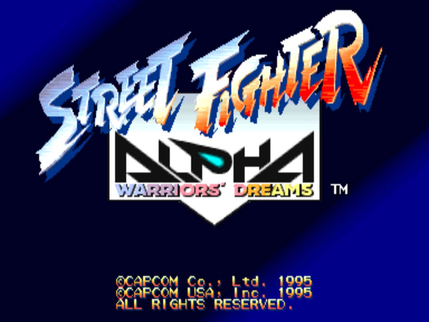 Road Fighter Alpha: Warriors’ Dreams Title Show mask mask