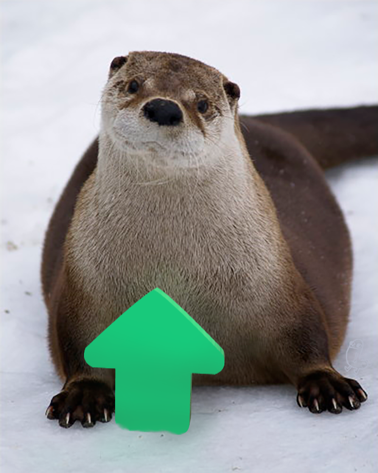 otters with upvotes