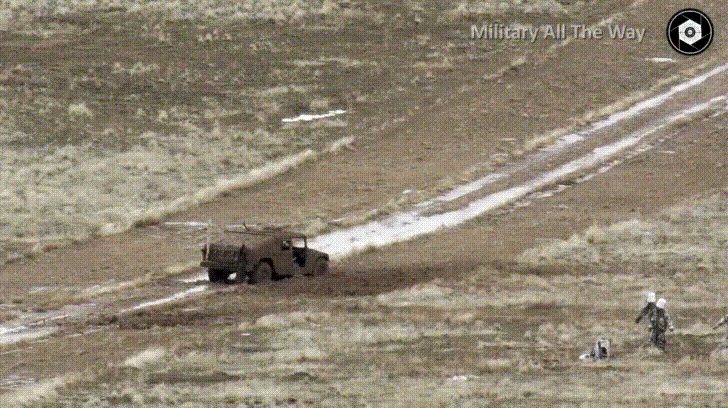 A-10 Warthog purpose be conscious on humvee, checking the humvee’s damages