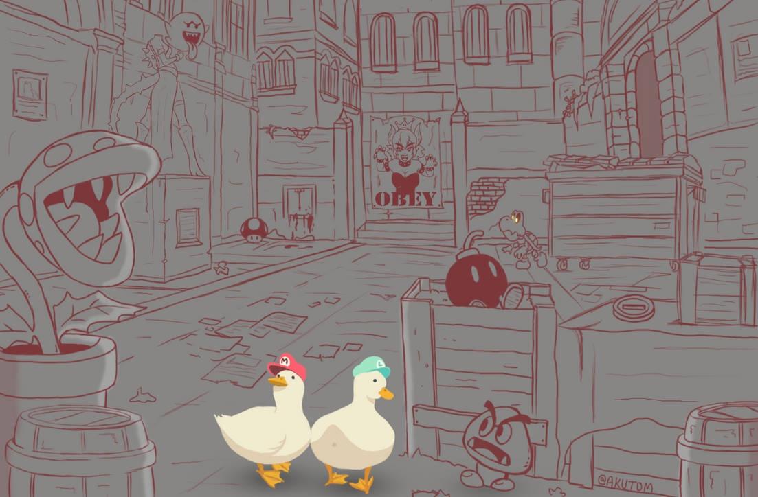 Astronomical Mario Bros: A quack in home-time