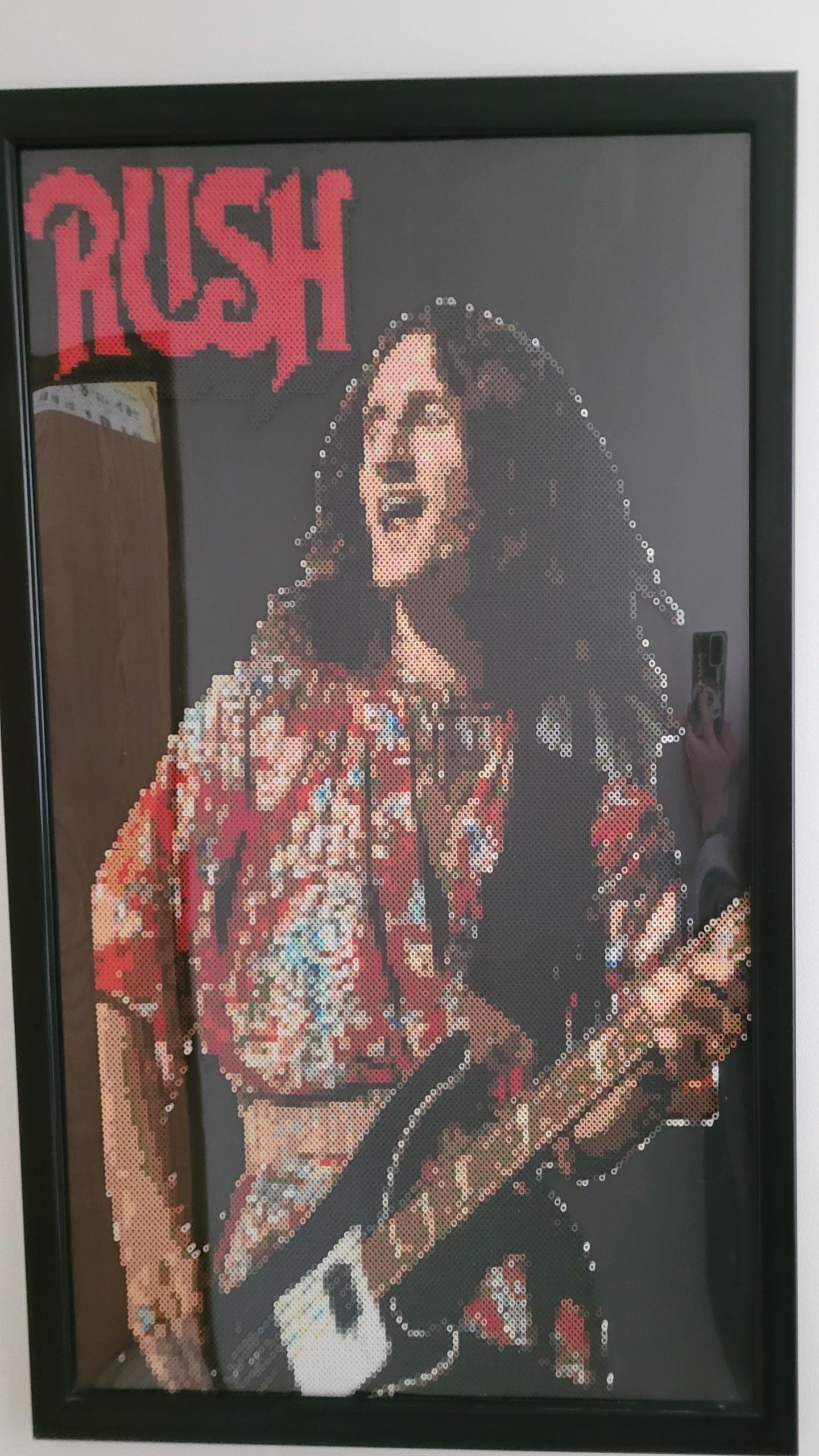 Made Geddy from Race and the model. Nearly 13,000 beads