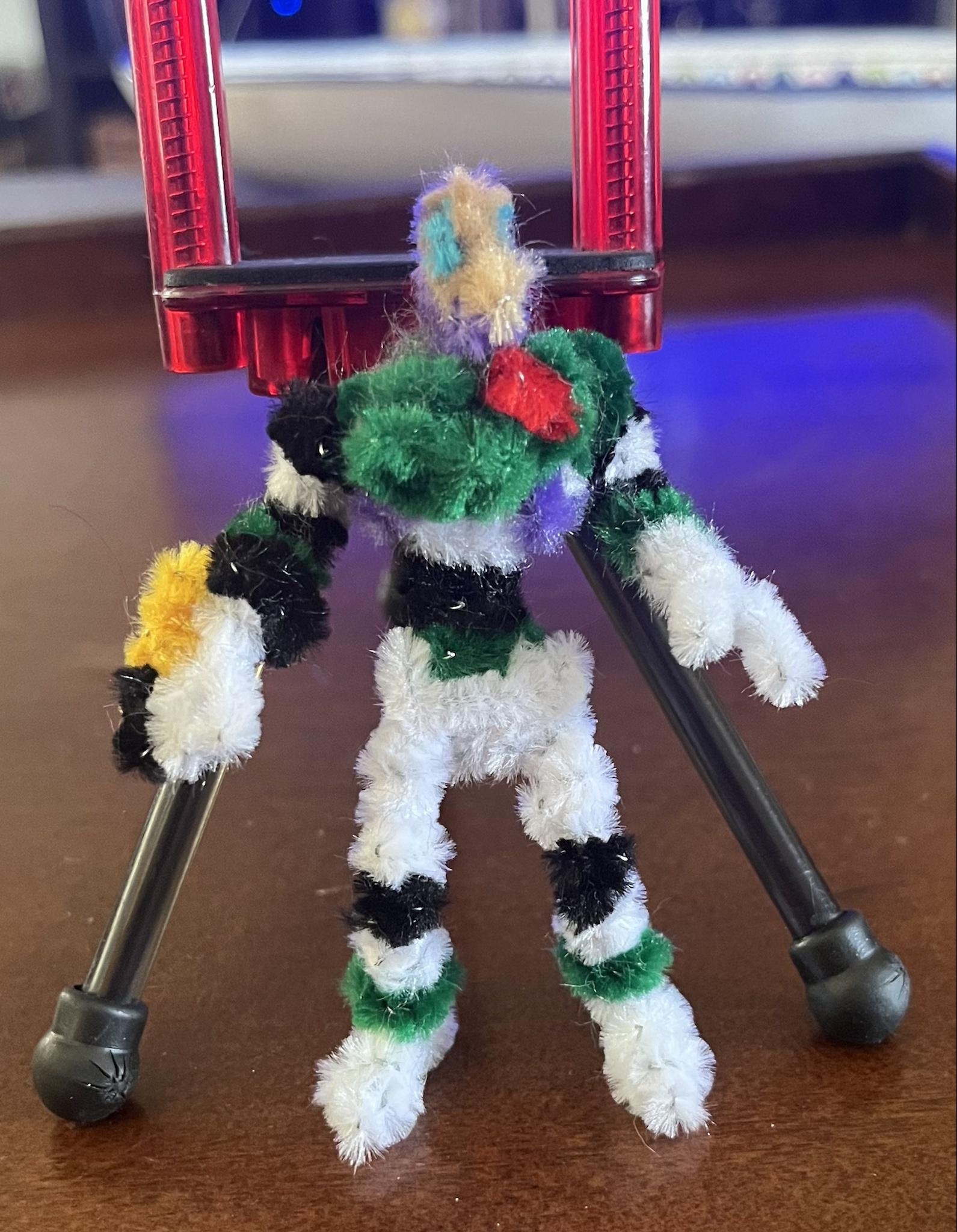 Pipe cleaner Buzz Lightyear (I’m aware he is small)