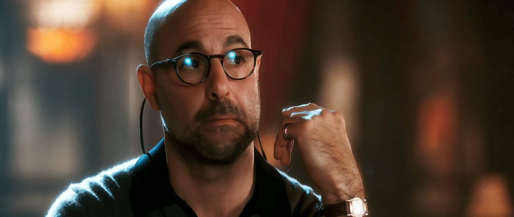 Stanley Tucci reaction from Burlesque Intergalactic Positive Improve
