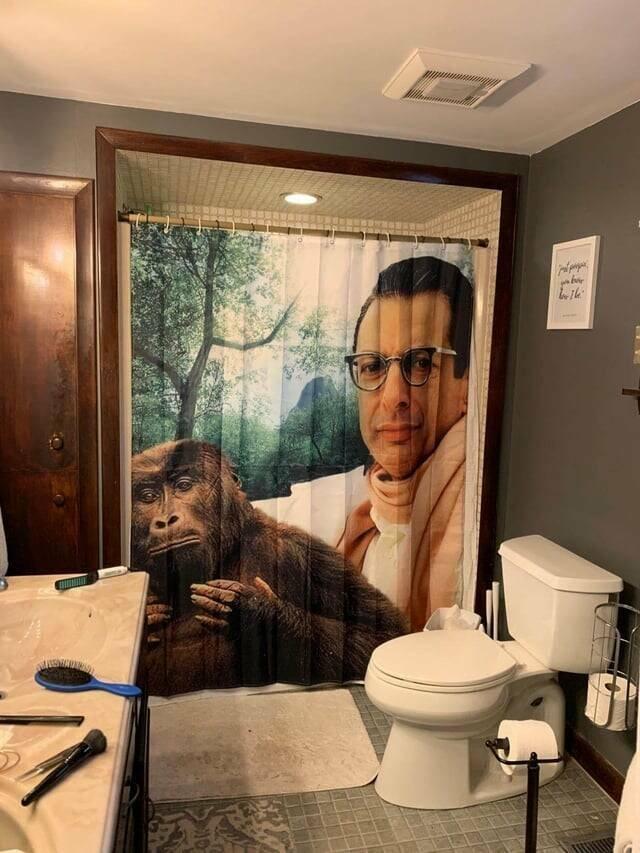 The pleasurable shower curtain doesn’t exis–