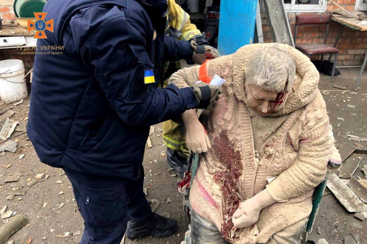 Former 
Ukrainian rescuers saved a 77-year-ragged woman from the rubble. Her dwelling became once hit when Russia shelled a residential space in Nikopol, Dnipropetrovsk situation on 12th April.