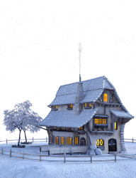 house, christmas, winter