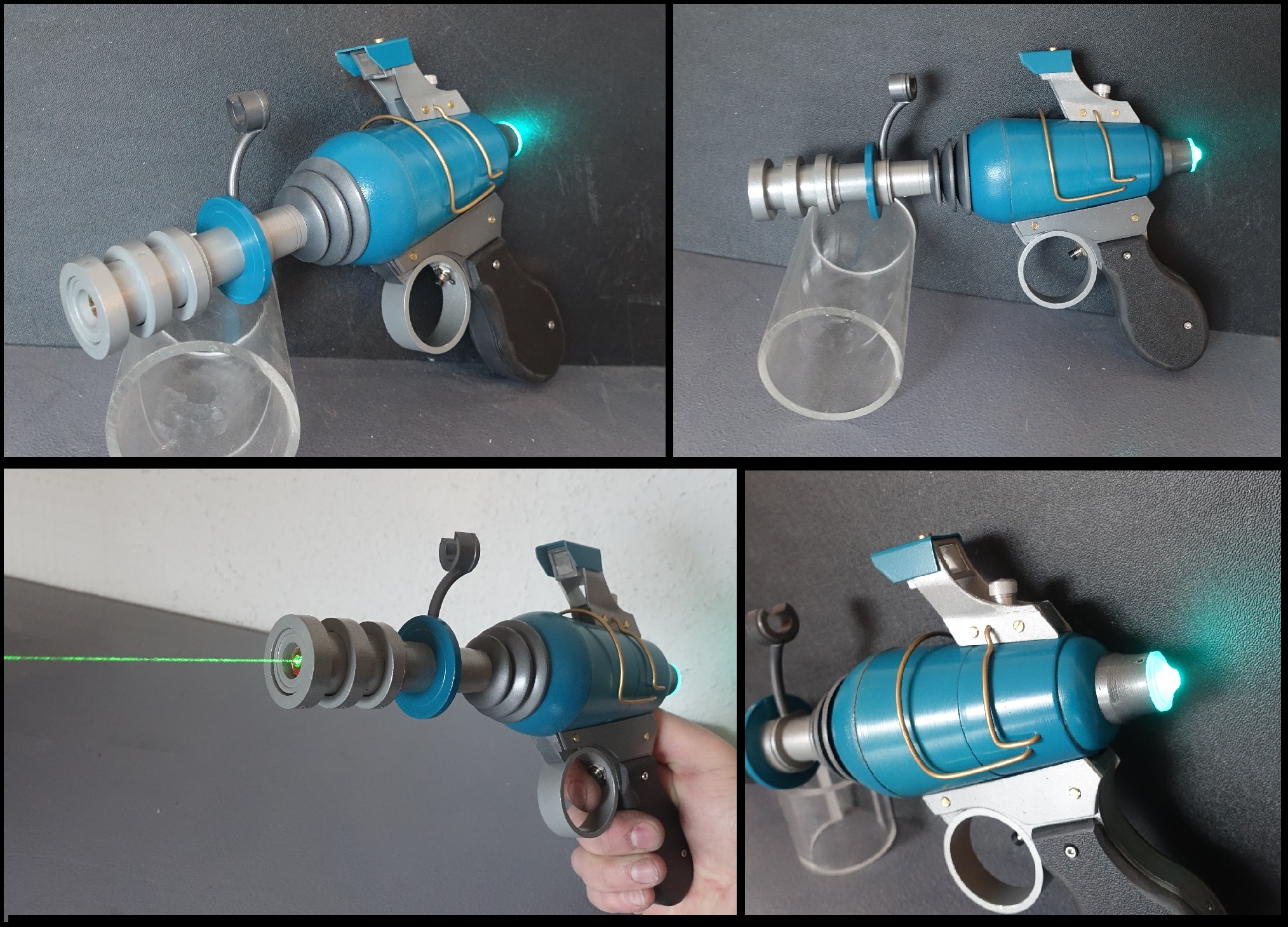 Classic Raygun, personalized made of steel
