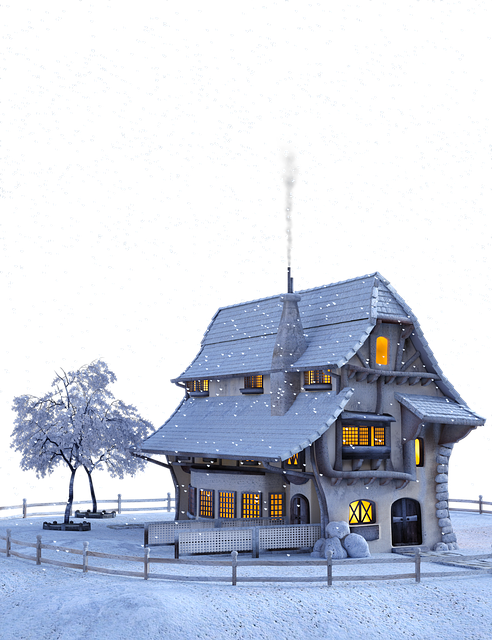 house, christmas, winter