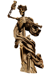 skeleton, the death, png sculpture