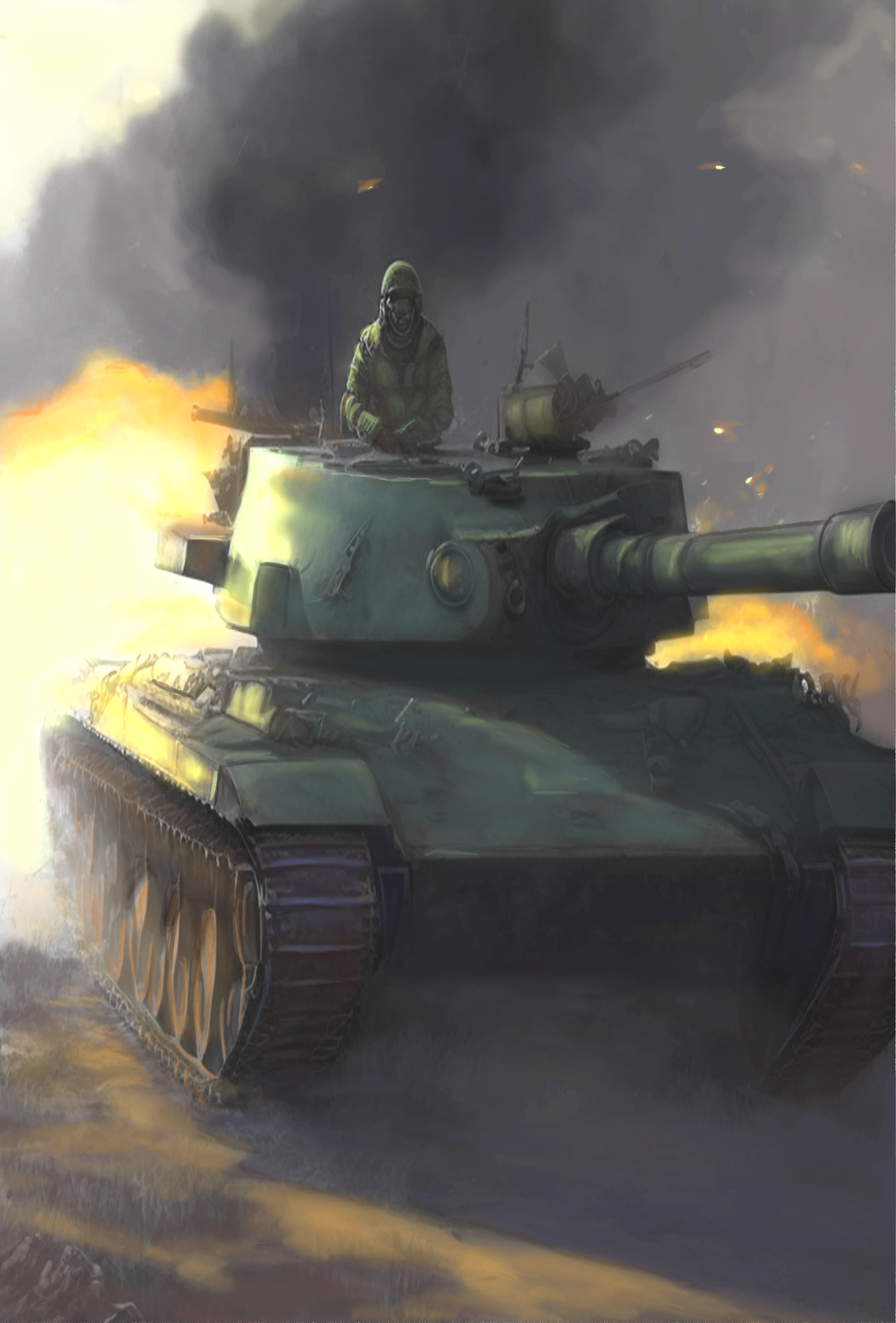 Tanks. My digital art. 2023