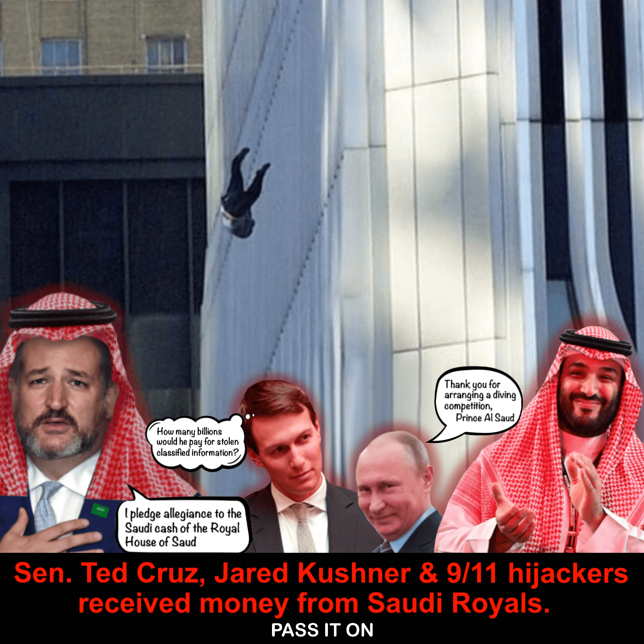 Cease Ted’s pledge of allegiance to the Saudi crown prince…