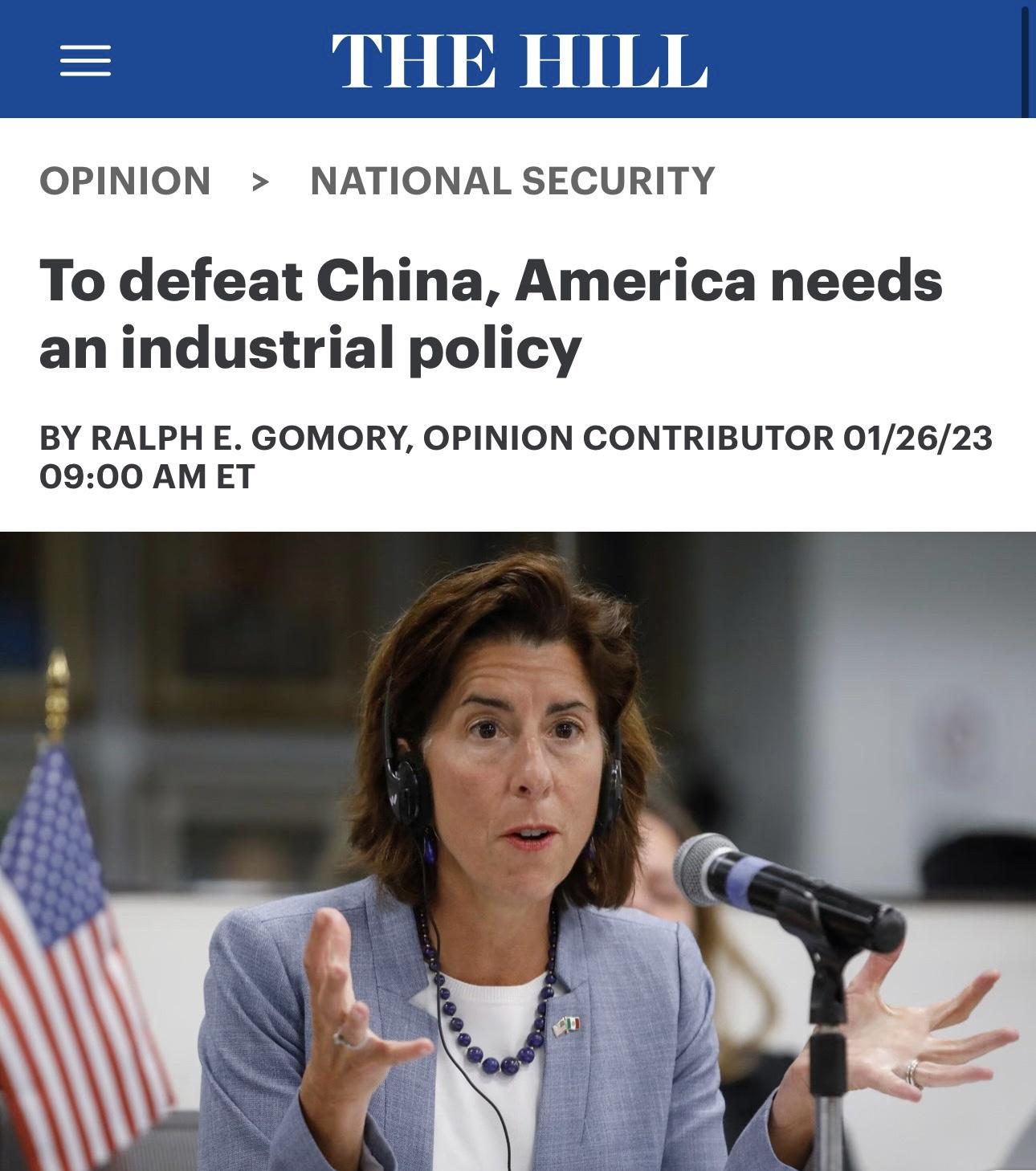 Because the battle on fright was to the 2000-2020 period, so ‘defeating China’ will be to the next Twenty years