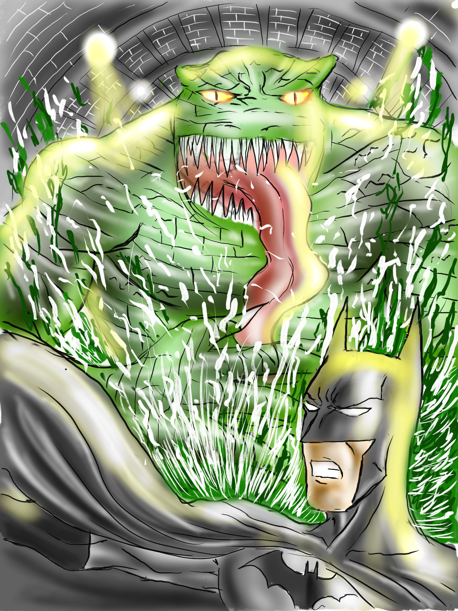 Killer croc vs batman