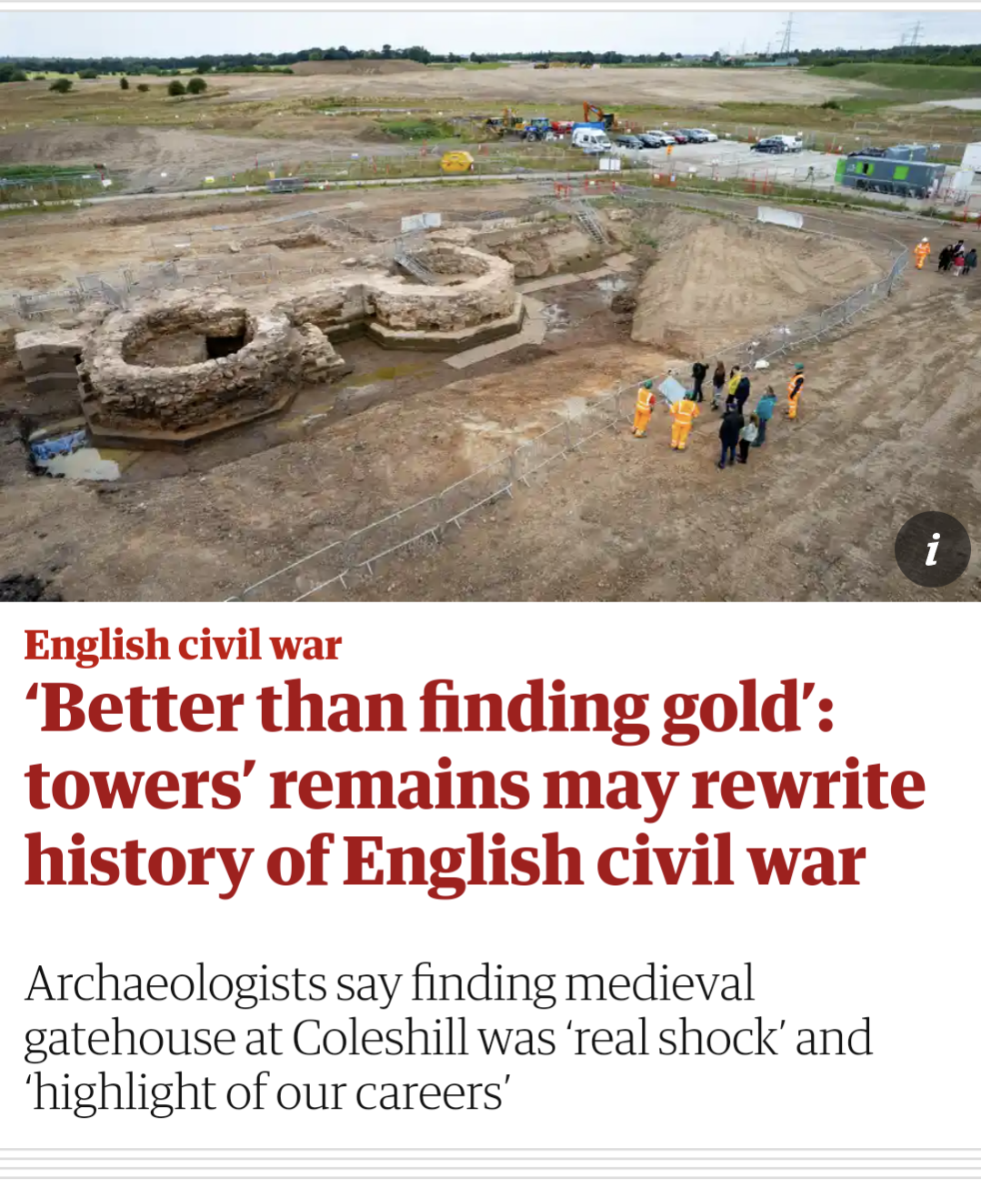 Historical previous Nerd Porn: Newly Stumbled on Towers May perhaps presumably perhaps also just Rewrite the Historical previous of the English Civil Battle