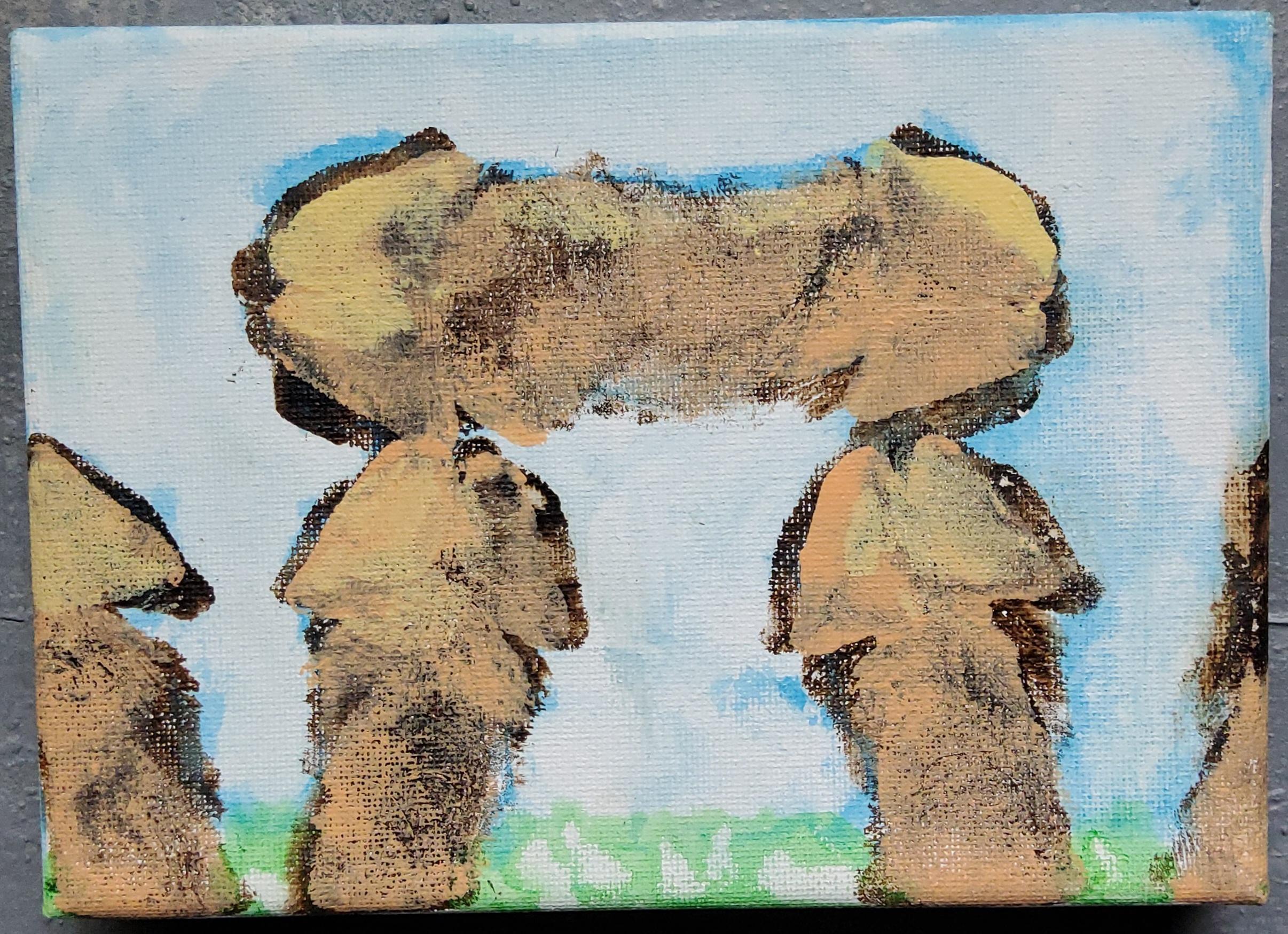 “Bonehenge” penis painting by Dong Ross.