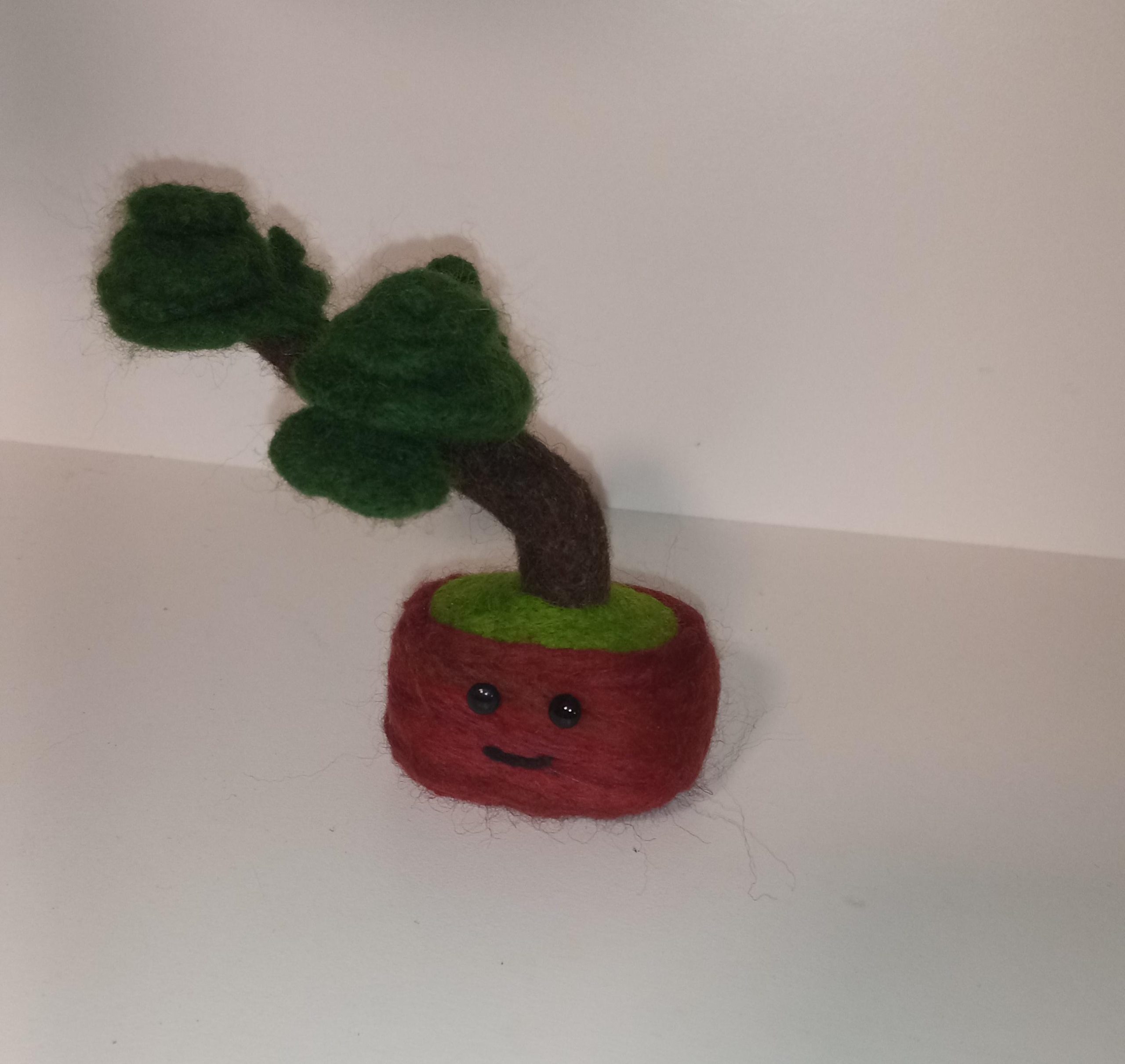 Needle felted crops for gardening day
