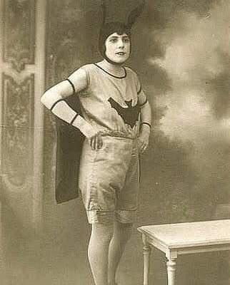 A girl dressed up as Batgirl in 1904, 35 years earlier than the introduction of Batman in 1939, and 57 years earlier than the introduction of Batgirl in 1961.