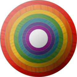 rainbow button, symbol, lgbt flag colors