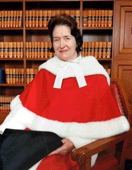 On for the time being: Bertha Wilson was once first girl appointed as Supreme Courtroom Justice in Canada (1933)