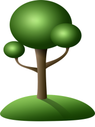 tree, island, green