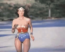 Wonder Lady runs to shriek you it’s Nationwide Voter Registration Day￼!