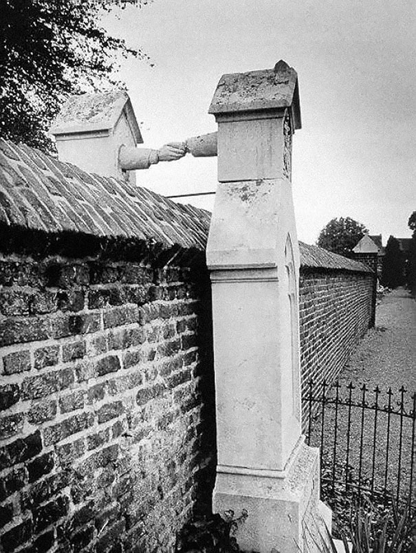 The Graves Of A Catholic Girl And Her Protestant Husband Seperated By A Wall, Holland, 1888.