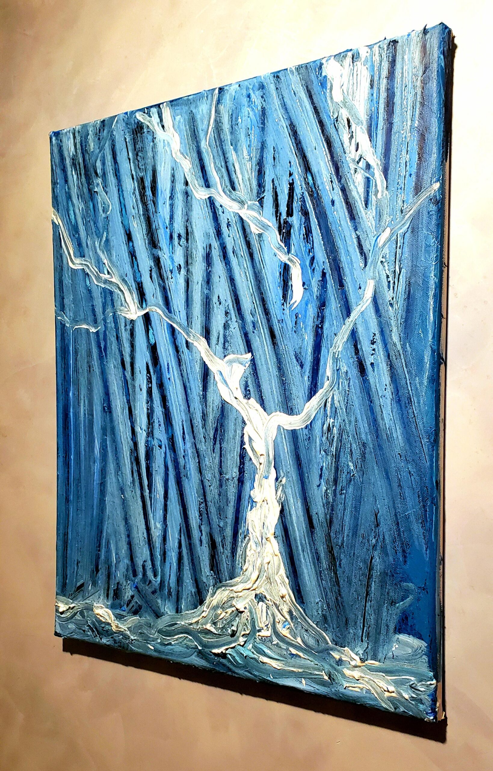Winter gentle, acrylic on canvas, from my imagination, NYC