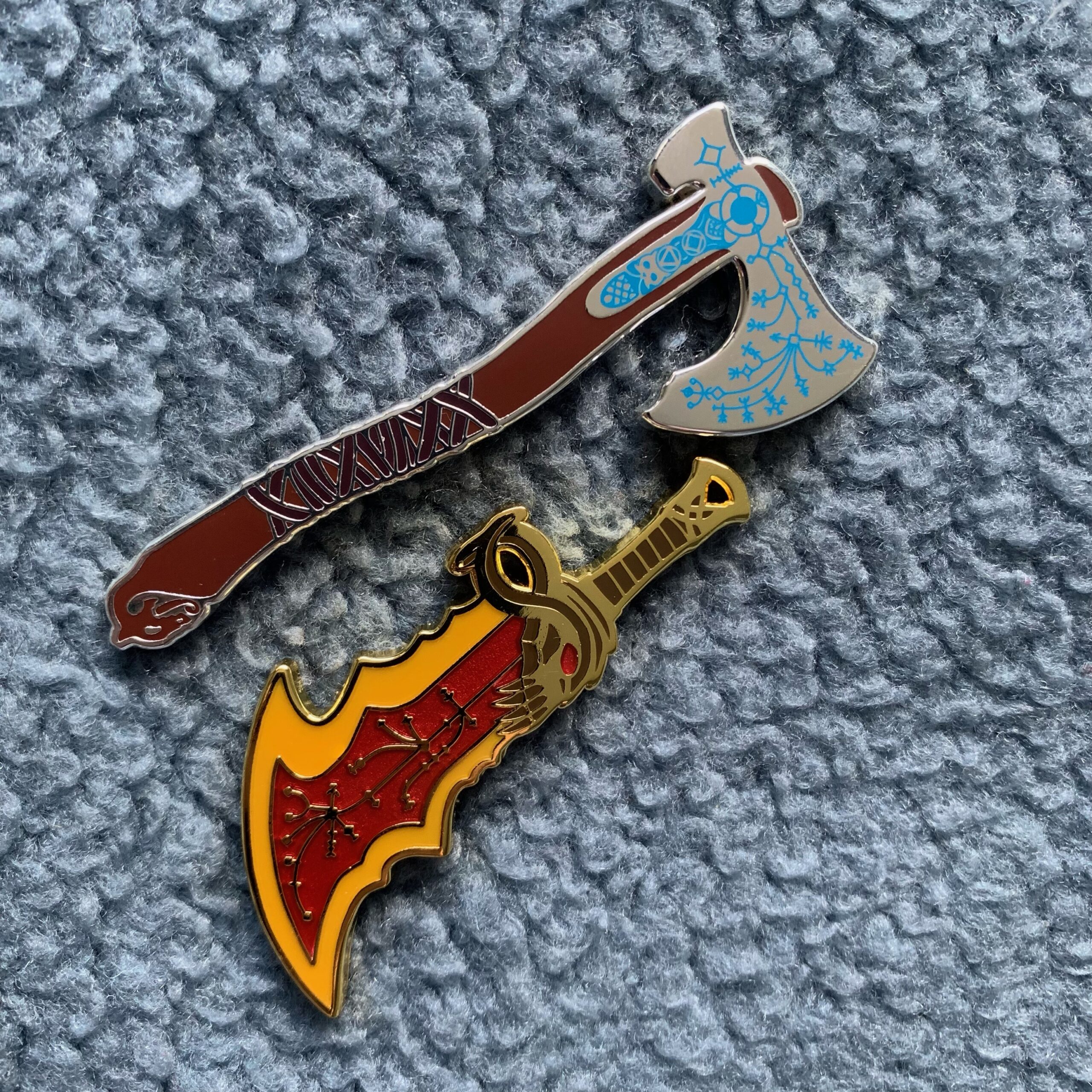 God Of Battle Pins That I Made